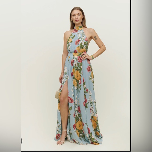 Reformation Andee dress in floral size 8 but altered to a size 6 - Picture 3 of 6